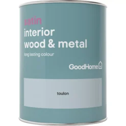 Home Paint Store -Home Paint Store goodhome toulon satin metal wood paint 750ml5036581059521 02c BQ